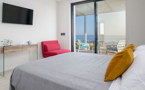 Villa Sabbie Rosse 6: Meubles, Mer, Appartement, Océan, Chaise, Chambre, Lit, Recours, Hôtel, Balcon