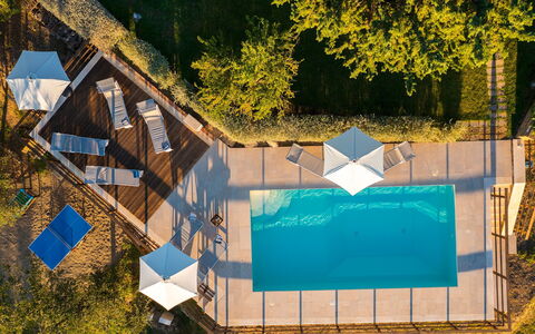 Podere Caprarecce 8: Piscine, L'Eau, Mobilier De Jardin, Recours, Balancelle, Loisir, Parapluie, Chaise, Eco Hôtel, Ombre