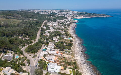 Villa Soleluna 7+1: Côte, Mer, Zone Résidentielle, Cotiers Et Relief Océaniques, Paysage, Océan, Établissements Humains, Rive, Vue Du Ciel, Photographie Aérienne