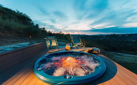 Villa Sumac 6: Piscine, Jacuzzi, Baignoire, Recours, Nuit, Crépuscule, Soirée, Eco Hôtel