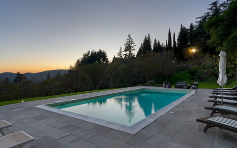 Villa la Rassinata 8: Piscine, Mobilier De Jardin, Dalle, Ombre, Aménagement Paysager, Recours, Eco Hôtel, Loisir, Mélèze
