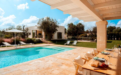 Villa Belkis 6: Piscine, Zone Résidentielle, Recours, Domicile, Biens, Jardin, Ombre, Hacienda, Aménagement Paysager, Arrière-Cour