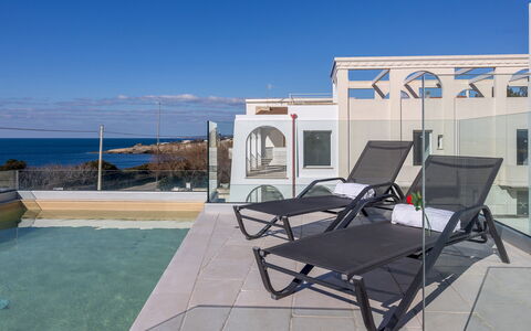 Villa Ristola 6: Piscine, Mer, Recours, Appartement, Balcon, Côte, Océan, Hôtel, Station Balnéaire, Villa