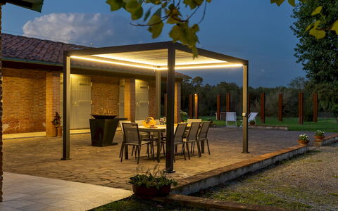 Tenuta Francigena 8: Ombre, Structure En Plein Air, Patio, Jardin, Pergola, Mobilier De Jardin, Pavillon, Arrière-Cour, Aménagement Paysager, Cour