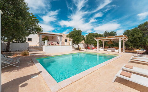 Casale di Amelì 5: Ombre, Mobilier De Jardin, Piscine, Recours, Structure En Plein Air
