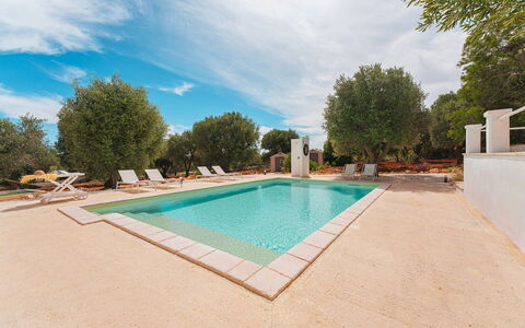 Casale di Amelì 5: Bleu, Piscine, Ombre, Biens, Hacienda, Aménagement Paysager, Villa, Arrière-Cour, Recours