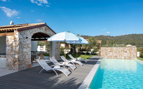 Casa Moros 6: Bleu, Piscine, Recours, Domicile, Composite, Biens, Eco Hôtel, Mobilier De Jardin, Villa, Ombre