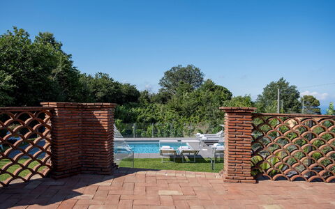 Vigne Dell'Etna 6: Mur, Brique, Brickwork, Composite, Ombre, Jardin, Conception, Piscine, Aménagement Paysager