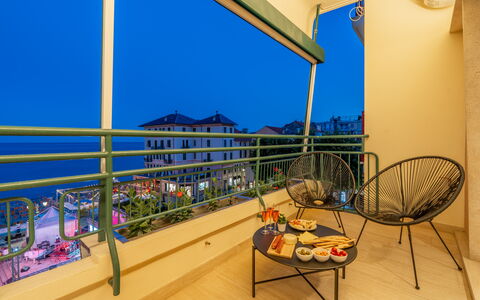 Dimora Mareblu 6: Appartement, Condominium, Balcon, Recours, Hôtel, Tache De Bois, Chaise, Eco Hôtel, Parquet, Appartement Penthouse