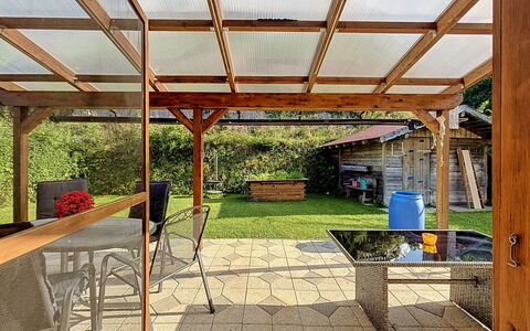 Ferienhaus Siegele: Bois, Jardin, Ombre, Mobilier De Jardin, Structure En Plein Air, Tache De Bois, Arrière-Cour, Patio, Faisceau, Belvédère