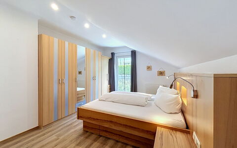 Ferienhaus Siegele: Design Intérieur, Bois, Meubles, Sol, Sol, Plafond, Pièce, Lit, Éclairage, Chambre