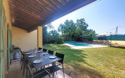 La Jeansarde: Piscine, Ombre, Arrière-Cour, Biens, Aménagement Paysager, Pelouse, Cour, Recours, Ferme, Chaise