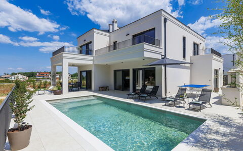Riata: Bleu, Zone Résidentielle, Domicile, Piscine, Biens, Villa, Recours, Manoir, Balcon, Eco Hôtel