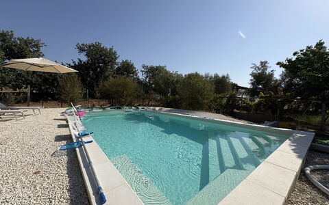 La Casa dei Melograni: Piscine, Composite, Ombre, Béton, Recours, Conception, Aménagement Paysager, Arrière-Cour, Caractéristique De L'Eau, Mobilier De Jardin