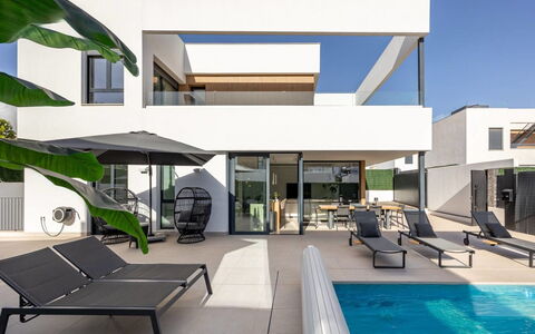 Villa Esencia: Architecture, Domicile, Balcon, Appartement, Ombre, Piscine, Conception, Villa, Eco Hôtel, Daylighting