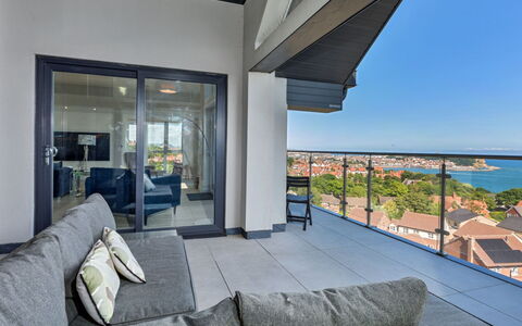 The Penthouse, Scarborough: Appartement, Mer, Balcon, Océan, Recours, Appartement Penthouse