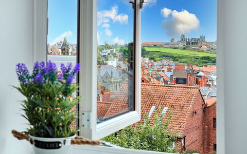Captains Retreat, Whitby: Verre, Daylighting, Balcon, Plante D'Appartement, Pot De Fleur
