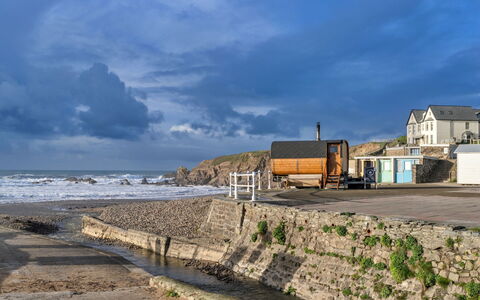 Bude, Upper Deck: Côte, Cotiers Et Relief Océaniques, Nuage, Rive, Plage, Mer, Océan, Le Sable, Vent Wave, Baie