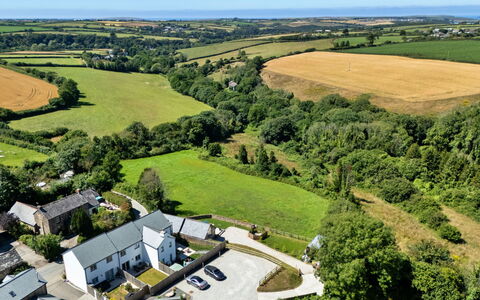 The Cart Shed: Photographie Aérienne, Vue Du Ciel, Plaine, Paysage, Zone Résidentielle, Zone Rurale, Lot Terre, Prairie, Domicile, Établissements Humains