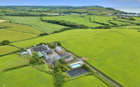 Goose, Quinceborough Farm: Vue Du Ciel, Paysage, Photographie Aérienne, Plaine, Zone Résidentielle, Biens, Lot Terre, Domicile, Aménagement Paysager, Champ
