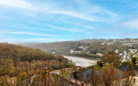 Looe Valley View: Végétation, Colline, Paysage Naturel, Montagnes, Paysage, Zone Rurale, Établissements Humains, Station De Montagne, Village, Vallée