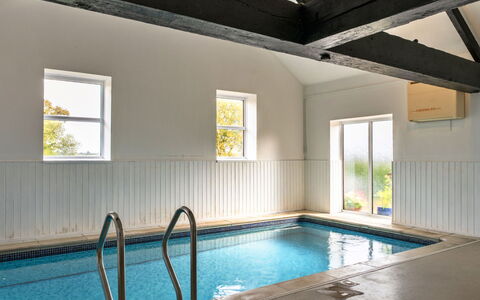 Halcyon Cottage, Stowford: Sol, Sol, Plafond, Piscine, Dur, Daylighting, Tache De Bois, Conception, Parquet, Planche