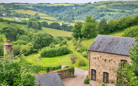 Coulscott Pipistrelle Barn: Herbe, Arbuste, Maison, Paysage, Chalet, Zone Rurale, Lot Terre, Ferme, Village