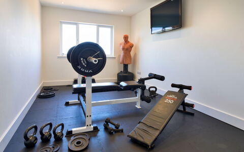Thorndale: Equipement D'Exercice, Gym, Pièce, Sol, Machine D'Exercice Physique, Meubles, Sol, Banc, Cadre