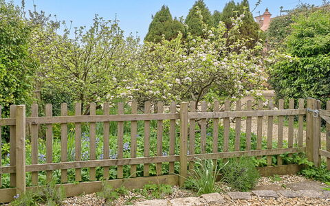The Heselwood Coach House: Clôture, Arbuste, Palissade, Jardin, Accueil Escrime, Couverture De Sol, Printemps, Suppression Des Plantes Ligneuses, Arrière-Cour