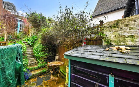 Old Town Cottage, Hastings: Arbuste, Jardin, Chalet, Arrière-Cour, Cour, Aménagement Paysager, Pot De Fleur, Plante D'Appartement