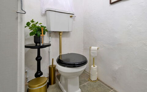 Merddyn Cottage: Siège De Toilette, Toilette, Luminaire Plomberie, Salle De Bains, Plomberie, Tuile, Céramique, Porcelaine