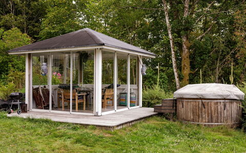 Lantdrömmen: Bois, Toit, Belvédère, Ombre, Batiments Jardin, Jardin, Structure En Plein Air, Pavillon, Chalet, Cabanon