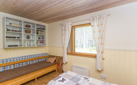 Hakojärventie 3B: Meubles, Design Intérieur, Bois, Lit, Chambre, Sol, Sol, Plafond, Pièce, Domicile