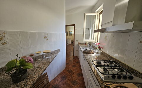Alla Terrazza sul Fiume: Sol, Bois, Design Intérieur, Sol, Cuisine, Comptoir, Principaux Appliance, Pièce, Éclairage, Appareil De Cuisine