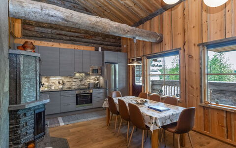 Honka 1A: Meubles, Design Intérieur, Sol, Sol, Plafond, Pièce, Chaise, Table, Appartement, Table Cuisine Et Salle A Manger