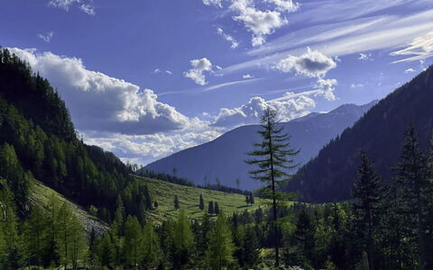 Dösentaler Bergidyll: Ciel, Bleu, Montagnes Relief, Montagne, Vert, La Nature, Colline, Nuage, Paysage Naturel, Région Sauvage