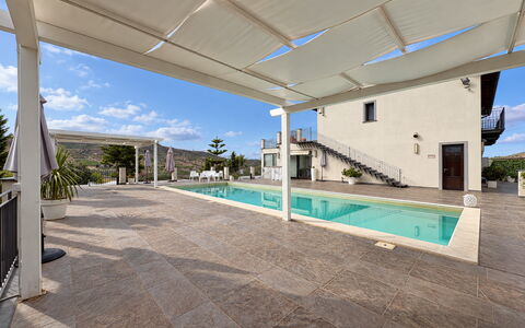 Casa Scirocco: Piscine, Composite, Ombre, Recours, Tuile, Mobilier De Jardin, Structure En Plein Air, Eco Hôtel, Dalle, Villa