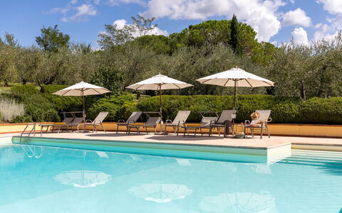 La Certaldina Sole Apartment: Recours, Piscine, Jardin, Mobilier De Jardin, Eco Hôtel, Hacienda, Balancelle, Hôtel, Villa, Cour