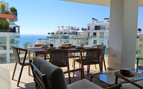 Residencial Áster: Meubles, Chaise, Appartement, Design Urbain, Condominium, Balcon, Table Cuisine Et Salle A Manger, Mobilier De Jardin, Ombre, Tableau De Plein Air
