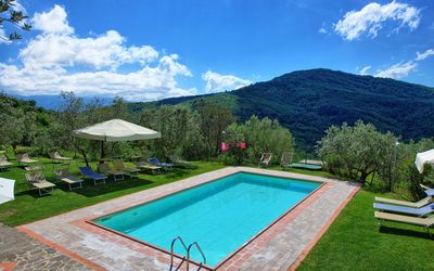Villa Fabbroni - Fattoria San Polo: Piscine, Propriété, Immobilier, Maison, Biens, Herbe, Villa, Bâtiment, Ciel, Domicile