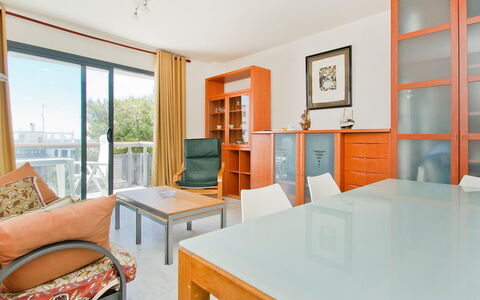 Edificio Nautic: Pièce, Propriété, Meubles, Design Intérieur, Orange, Bâtiment, Maison, Immobilier, Sol, Chambre