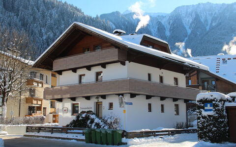 Mayrhofen 300: Montagne, Bâtiment, Ciel, Neige, Propriété, Nuage, Fenêtre, Plante, Maison, Arbre