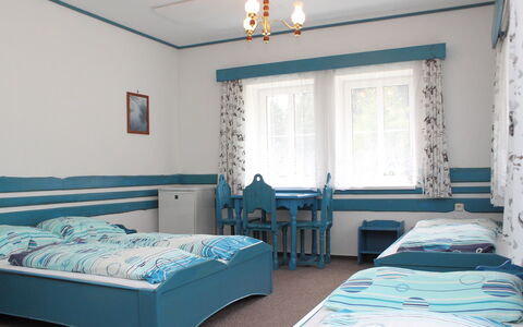 Karlovka: Chambre, Lit, Pièce, Meubles, Drap De Lit, Propriété, Bleu, Turquoise, Cadre De Lit, Design Intérieur