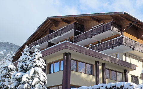 Grand-Pont 15: Ciel, Bâtiment, Nuage, Fenêtre, Neige, Pente, Bois, Maison, Immobilier, Gelé