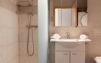 Apt C4 R - Résidence Bougainville 100.36: Salle De Bains, Lavabo, Luminaire Plomberie, Design Intérieur, Évier, Sol, Mur, Sol, Miroir, Armoire De Toilette