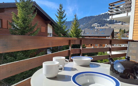Verbier 582: Ciel, Propriété, Plante, Vaisselle, Bâtiment, Nuage, Vaisselle, Bleu, Bois, Coupe
