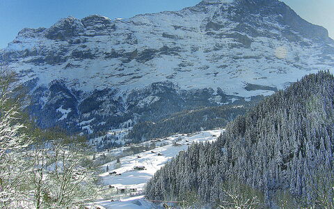 Grindelwald 145: L'Eau, Plante, Bâtiment, Ciel, Propriété, Nuage, Piscine, Bleu Azur, Fenêtre, Maison