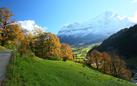 Grindelwald 145: L'Eau, Plante, Bâtiment, Ciel, Propriété, Nuage, Piscine, Bleu Azur, Fenêtre, Maison