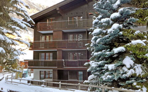 Zermatt 210: Bâtiment, Neige, Propriété, Fenêtre, Plante, Arbre, Branche, Maison, Biome, Bois