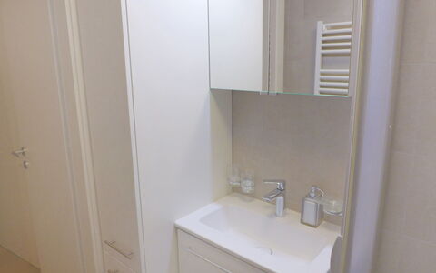 Crans-Montana 450: Évier, Robinet, Lavabo, Miroir, Salle De Bains, Luminaire Plomberie, Cabinetry, Armoire De Toilette, Bois, Bâtiment
